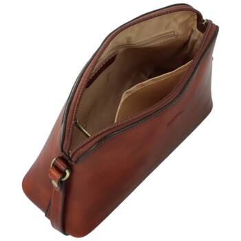 Dámska kožená crossbody/taška hnedá - Katana Akíra