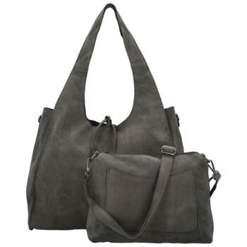 Dámsky set kabeliek tmavo šedý - Paolo bags Sherika