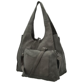 Dámsky set kabeliek tmavo šedý - Paolo bags Sherika