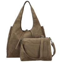 Dámsky set kabeliek tmavo béžový - Paolo bags Sherika