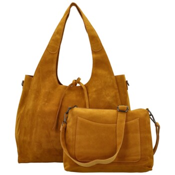 Dámsky set kabeliek žltý - Paolo bags Sherika 