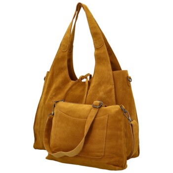 Dámsky set kabeliek žltý - Paolo bags Sherika 