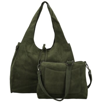 Dámsky set kabeliek tmavo zelený - Paolo bags Sherika