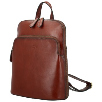 Dámsky kožený batoh hnedý - Katana Naira
