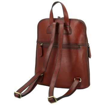 Dámsky kožený batoh hnedý - Katana Naira