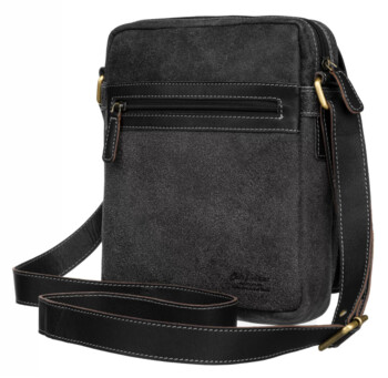 Pánska kožená business taška čierna - Peterson Joram