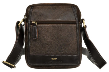 Pánska kožená business taška hnedá - Peterson Kirilo