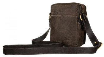 Pánska kožená business taška hnedá - Peterson Kirilo