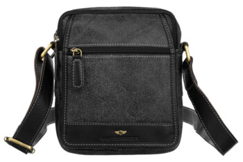 Pánska kožená business taška čierna - Peterson Kirilo