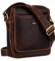 Pánska kožená taška hnedá - Peterson Tarik