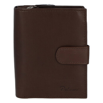 Kožená peňaženka hnedá - Delami 101