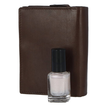 Kožená peňaženka hnedá - Delami 101