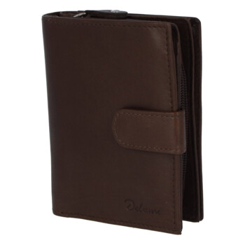 Kožená peňaženka hnedá - Delami 101