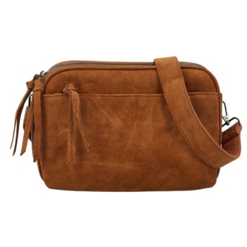 Dámska crossbody kabelka koňaková - Paolo bags Josefin