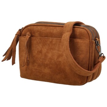Dámska crossbody kabelka koňaková - Paolo bags Josefin
