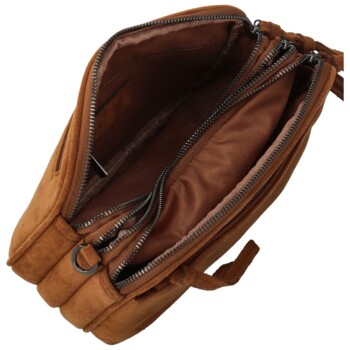 Dámska crossbody kabelka koňaková - Paolo bags Josefin