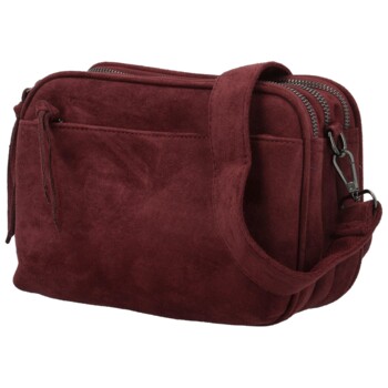 Dámska crossbody kabelka vínová - Paolo bags Josefin