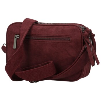 Dámska crossbody kabelka vínová - Paolo bags Josefin
