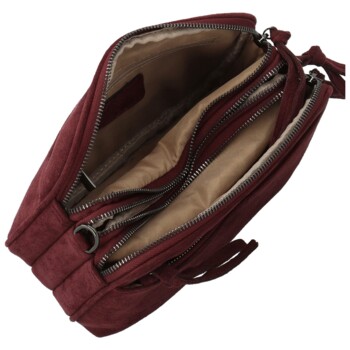 Dámska crossbody kabelka vínová - Paolo bags Josefin