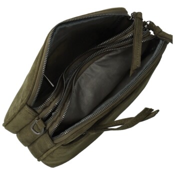 Dámska crossbody kabelka tmavo zelená - Paolo bags Josefin