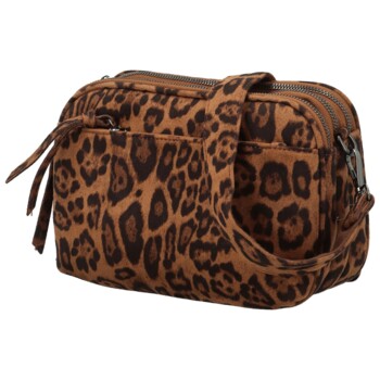 Dámska crossbody kabelka leopard/hnedá - Paolo bags Josefin