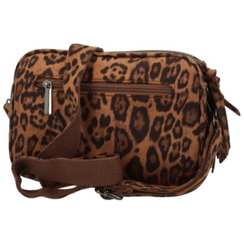 Dámska crossbody kabelka leopard/hnedá - Paolo bags Josefin