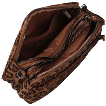 Dámska crossbody kabelka leopard/hnedá - Paolo bags Josefin