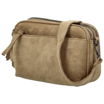 Dámska crossbody kabelka khaki - Paolo bags Josefin