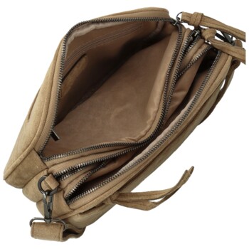 Dámska crossbody kabelka khaki - Paolo bags Josefin