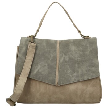 Dámska kabelka do ruky béžovo/sivá - Paolo bags Simwa