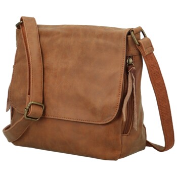 Dámska crossbody kabelka hnedá - Paolo bags Aiden