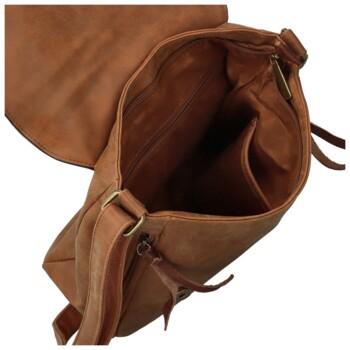 Dámska crossbody kabelka hnedá - Paolo bags Aiden