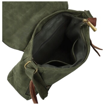 Dámska crossbody kabelka tmavo zelená - Paolo bags Aiden