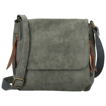 Dámska crossbody kabelka tmavo šedá - Paolo bags Aiden