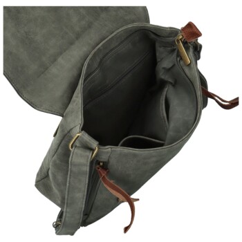 Dámska crossbody kabelka tmavo šedá - Paolo bags Aiden