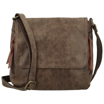 Dámska crossbody kabelka coffee - Paolo bags Aiden