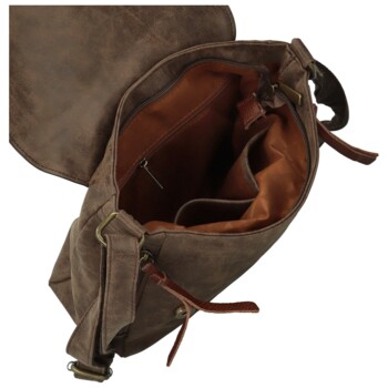 Dámska crossbody kabelka coffee - Paolo bags Aiden
