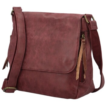 Dámska crossbody kabelka vínová - Paolo bags Aiden