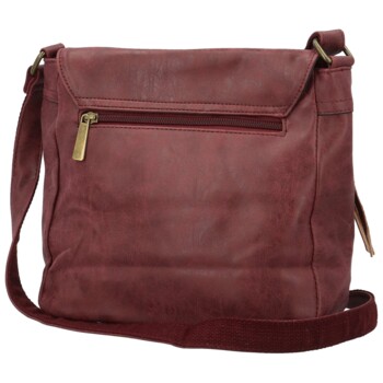 Dámska crossbody kabelka vínová - Paolo bags Aiden