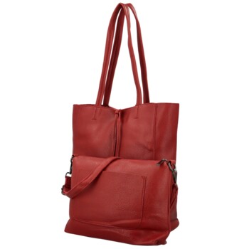 Dámsky set kabeliek červený - Paolo bags Marika