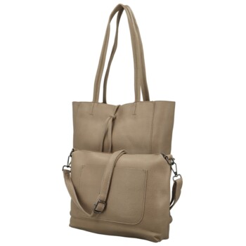 Dámsky set kabeliek béžový - Paolo bags Marika