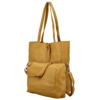Dámsky set kabeliek žltý - Paolo bags Marika