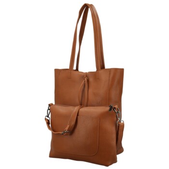 Dámsky set kabeliek hnedý - Paolo bags Marika