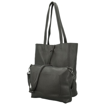 Dámsky set kabeliek tmavo šedý - Paolo bags Marika