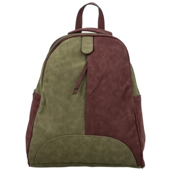 Dámsky kabelko/batôžtek zeleno/vínový - Paolo bags Kavaya