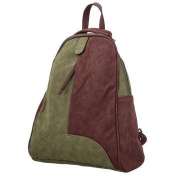 Dámsky kabelko/batôžtek zeleno/vínový - Paolo bags Kavaya