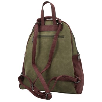 Dámsky kabelko/batôžtek zeleno/vínový - Paolo bags Kavaya