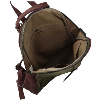 Dámsky kabelko/batôžtek zeleno/vínový - Paolo bags Kavaya