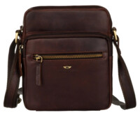 Pánska kožená crossbody taška hnedá - Peterson Lauris