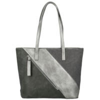 Dámska kabelka na rameno tmavo strieborná - Firenze Valdema